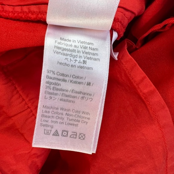 J.Crew 4" Stretch Chino Short Size 10 Belvedere Red Color - Picture 8 of 14